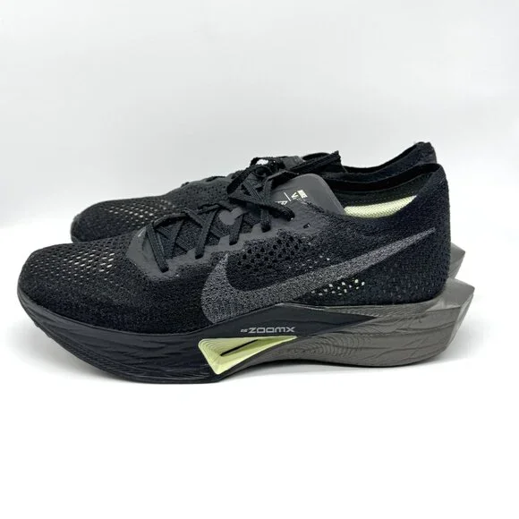 Nike Mens ZoomX Vaporfly 3 Black Olive Aura Running Shoes Sz 10.5 NEW HV6351-001 - Picture 3 of 11